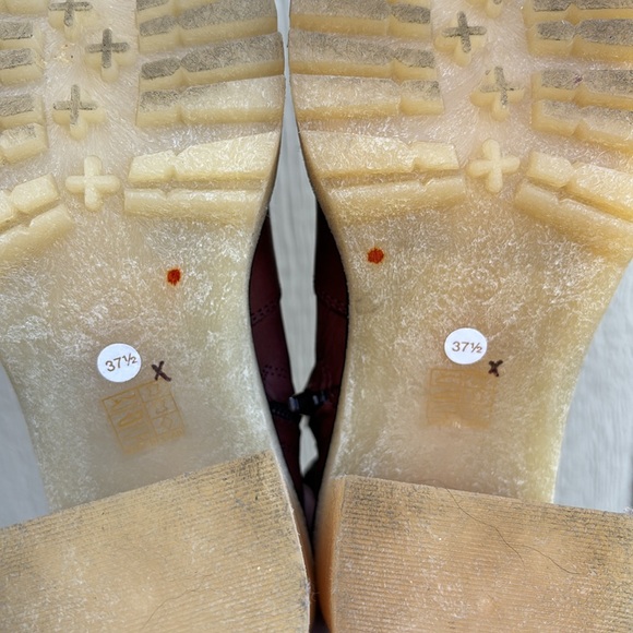 Free People James Leather Chelsea Boot cherry chocolate platform heel boots 37.5 - Picture 15 of 16